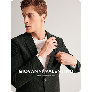 卓凡尼·华伦天奴（GIOVANNI VALENTINO）灯芯绒西装外套男款抗皱西服男装 咖啡 3X（190/104A） 