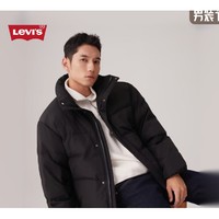 Levi's 李维斯 24秋季男士简约休闲经典无帽御寒羽绒服外套 黑色 M