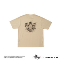 吉考斯工业 x黑神话悟空 联名系列《心猿》图案口袋短袖t恤 GC240807-G002 米黄色 L码