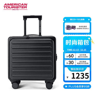 美旅 箱包AMERICAN TOURISTER/美旅前开口大容量TRUNK行李箱拉杆旅行箱ND3 经典黑 16寸