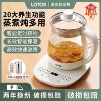 LOTOR 小浣熊养生壶家用多功能全自动恒温煮茶壶小型玻璃加厚耐用烧水壶