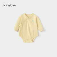 Babylove 新生儿包屁衣春秋季纯棉婴儿三角哈衣爬服0-6月宝宝衣服