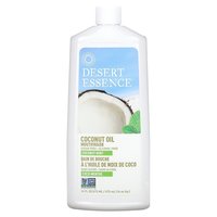 DESERT ESSENCE 美国直邮沙漠精华,椰子油漱口水，椰子薄荷味，16 液量盎司（473