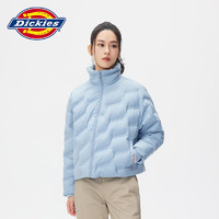 Dickies 帝客 羽绒服 全身压印印花羽绒服 保暖外套上衣DK010807 浅灰蓝