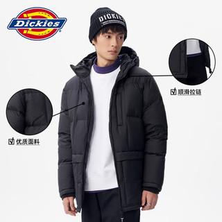 dickies 羽绒服 男女连帽休闲保暖厚夹克10922 黑色 S