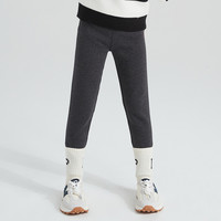 笛莎女童打底裤冬装加绒女孩儿童宝宝修身长裤迪莎童装 深灰73