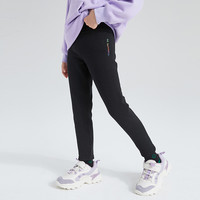 笛莎女童打底裤冬装加绒女孩儿童宝宝修身长裤迪莎童装 黑色70