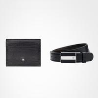【优选好物】针扣带皮带腰带+名片夹卡包送商务男友129305