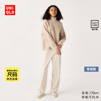 UNIQLO 优衣库 女装打褶宽腿裤 UQ469854666