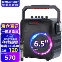 特美声 音响SL05-26广场舞户外音响K歌唱歌家用演出大功率便携式手提蓝牙音箱美声话筒移动手提音箱 SL06-26+单话筒+歌曲U盘