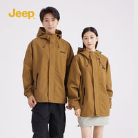 Jeep 吉普 2024冬季男士三合一夹克运动情侣款外套女士休闲登山服潮