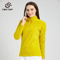 TECTOP 探拓 男女款冬季加厚抓绒衣 女款姜黄色 3XL