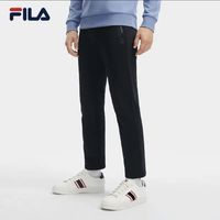 百亿补贴：FILA 斐乐 针织长裤男秋冬季裤子时尚休闲裤加绒直筒裤通勤运动裤