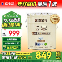 CARPOLY 嘉宝莉 乳胶漆室内墙面漆云界抗刮花全效抗甲醛油漆涂料20kg