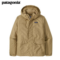 巴塔哥尼亚（Patagonia）男士户外休闲防寒保暖连帽夹克棉服外套 Isthmus Jkt 26990 CSC-经典茶色 S