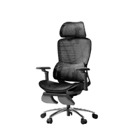 HBADA 黑白调 E2 Pro E218 人体工学椅 耀黑色 全能扶手脚托款