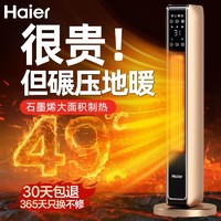 百亿补贴：Haier 海尔 取暖器家用暖风机节能省电暖器浴室烤火炉小型热风机电暖气片