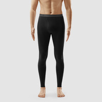 蕉内热皮保暖裤男女士秋裤抗菌发热抗静电修身打底裤秋冬季内衣 【男士】黑色 L