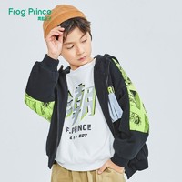 FROG PRINCE 青蛙王子 童装男中大童加绒外套冬季男孩冬装简约百搭加厚休闲夹克