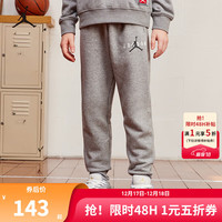 NIKE JORDAN 耐克AJ童装男童加绒保暖裤子冬季新款儿童长裤