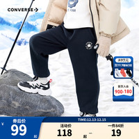 Converse 匡威男童加绒保暖长裤冬季新款儿童休闲运动裤子儿童装