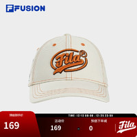 FILA FUSION 斐乐官方潮牌情侣款棒球帽2024夏鸭舌帽运动帽遮阳帽