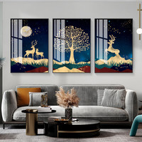 忆画 客厅装饰画现代简约大气挂画三联画卧室抽象轻奢沙发背景墙有框画壁画 幸福一家 40