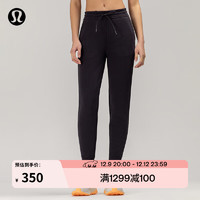 lululemon丨Loungeful 女士高腰运动裤 LW5FHJA 黑色 M