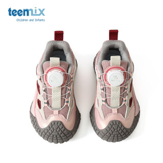 天美意 儿童运动鞋春秋季透气网面休闲鞋