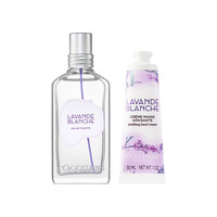 欧舒丹 L'OCCITANE 白色薰衣草淡香氛套装 淡香氛50ml+ 润手霜30ml 