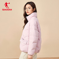 乔丹QIAODAN羽绒服女外套冬季女装保暖防风运动服休闲冬装上衣