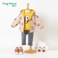 FROG PRINCE 青蛙王子 童装男童两面穿羽绒服冬季宝宝洋气时尚冬装加厚保暖外套