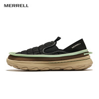 MERRELL迈乐男女同款面包鞋HUT MOC 2 一脚蹬休闲鞋户外露营耐磨 42 黑绿（男）
