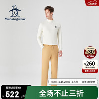 Munsingwear 万星威 高尔夫服装男士裤子22冬季新品男装保暖加绒休闲长裤弹力舒适直筒长裤 Y724 92