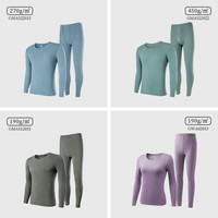 金利来风系列男士保暖套装2024秋季羊毛磨毛无痕打底女款套装