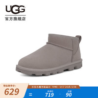 UGG 秋季男女同款舒适纯色基础款短筒靴时尚休闲雪地靴1166732 PMC | 火山岩色 38