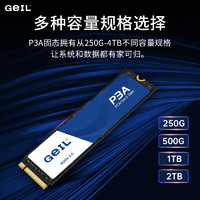 GeIL 金邦 2TB SSD固态硬盘 M.2接口PCIe 3.0（NVMe协议）台式机笔记本硬盘 高速3000MB/S P3A系列