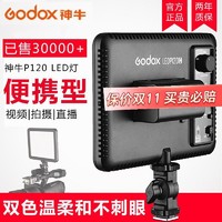 Godox 神牛 LED P120C补光灯主播拍照灯可调色温轻薄婚庆LED摄影平板灯