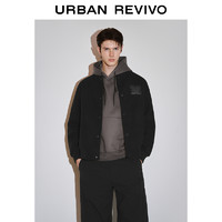 URBAN REVIVO UR男装高智感学院棒球服质感字母外套UMY140007