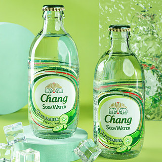 Chang 象牌 苏打水 青瓜味 325ml*24瓶 苏打气泡水 泰国进口碳酸饮料