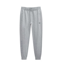 卡尔美 KELME2024秋季运动裤休闲保暖舒适针织束脚长裤宽松裤子 9137CK1050浅麻灰 XL