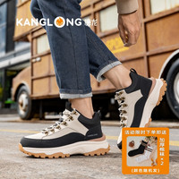 康龙户外登山鞋厚底防水防滑耐磨增高休闲运动工装劳保鞋男鞋