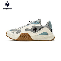 乐卡克（Le coq sportif）男鞋休闲鞋中帮运动鞋子男缓震气垫小白鞋男 白蓝灰 39