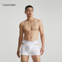 Calvin Klein内衣23春夏新款男士简约循环提花棉质镂空防夹臀内裤NB3484 100-