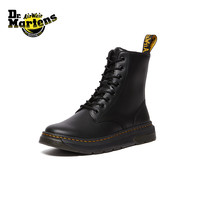 马汀博士 Dr.Martens马丁Crewson 时尚英伦风休闲短靴男女款8孔马丁靴 黑色 43