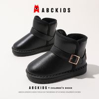 百亿补贴：ABCKIDS ABC KIDS儿童雪地靴短款冬季新款男童面包鞋防水女童加绒加厚棉鞋