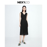 NEXY.CO 奈蔻 2024年秋休闲基础百搭纯色明线设计修身立领毛衣女