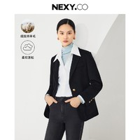 NEXY.CO 奈蔻 24秋冬通勤舒适百搭定制一粒扣显瘦大衣外套女