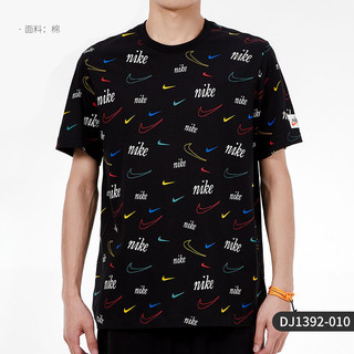 NIKE 耐克 官方正品 TEE SWOOSH 男子休闲短袖运动T恤 DJ1392-010