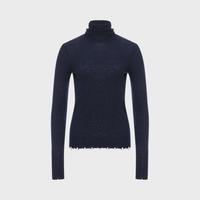 女式高领时尚纯色修身显瘦针织毛衣